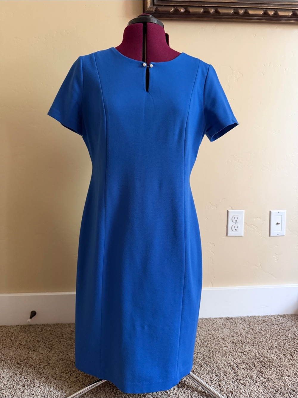 Talbots Royal Blue Short-Sleeve Sheath Dress